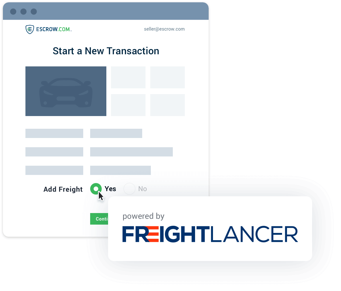 Add Freightlancer to your transaction