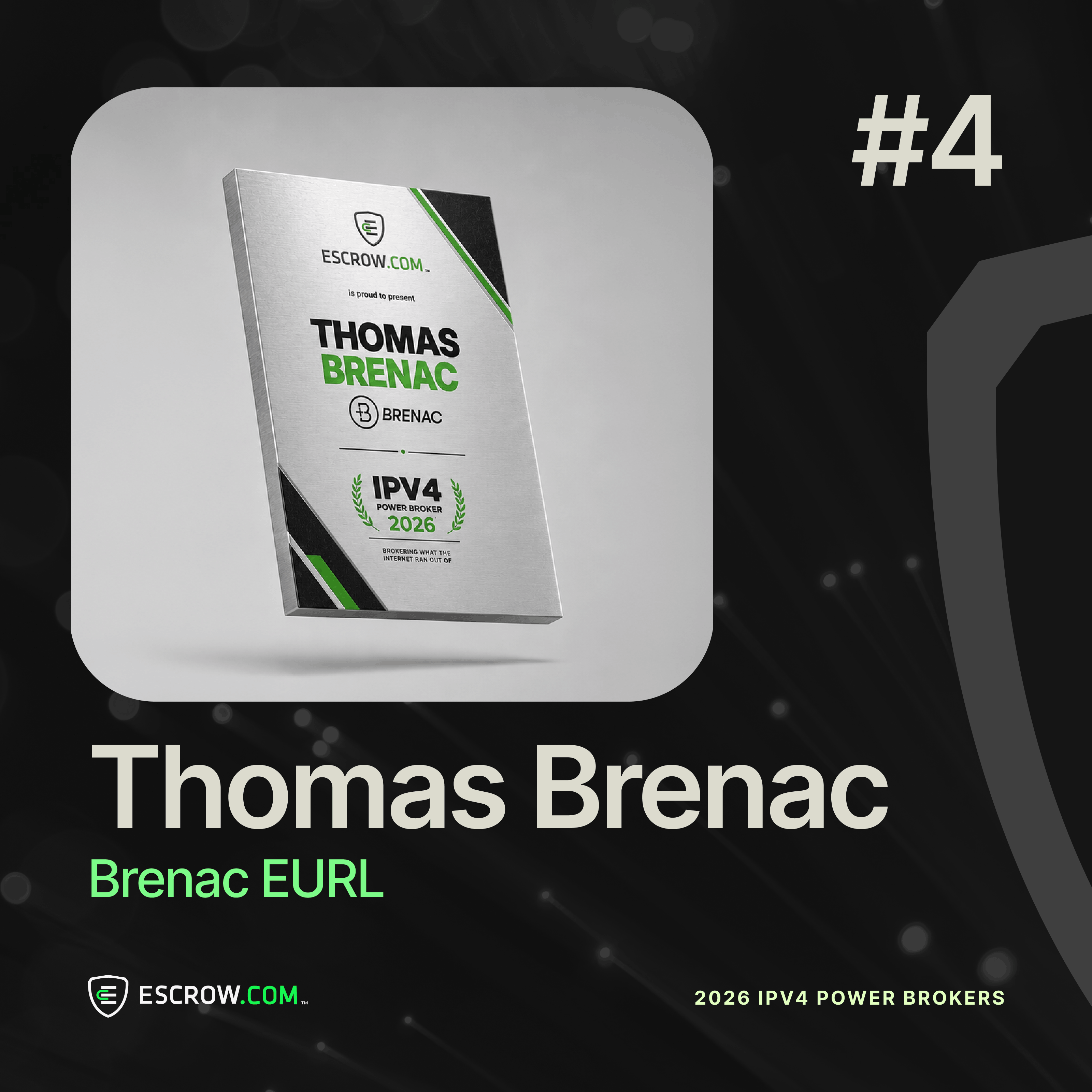 Thomas Brenac, Brenac EURL